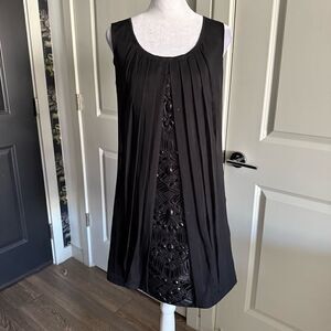 Vintage Y2K Moschino Cheap and Chic Black Silk Shift Dress Size IT 42 US 8